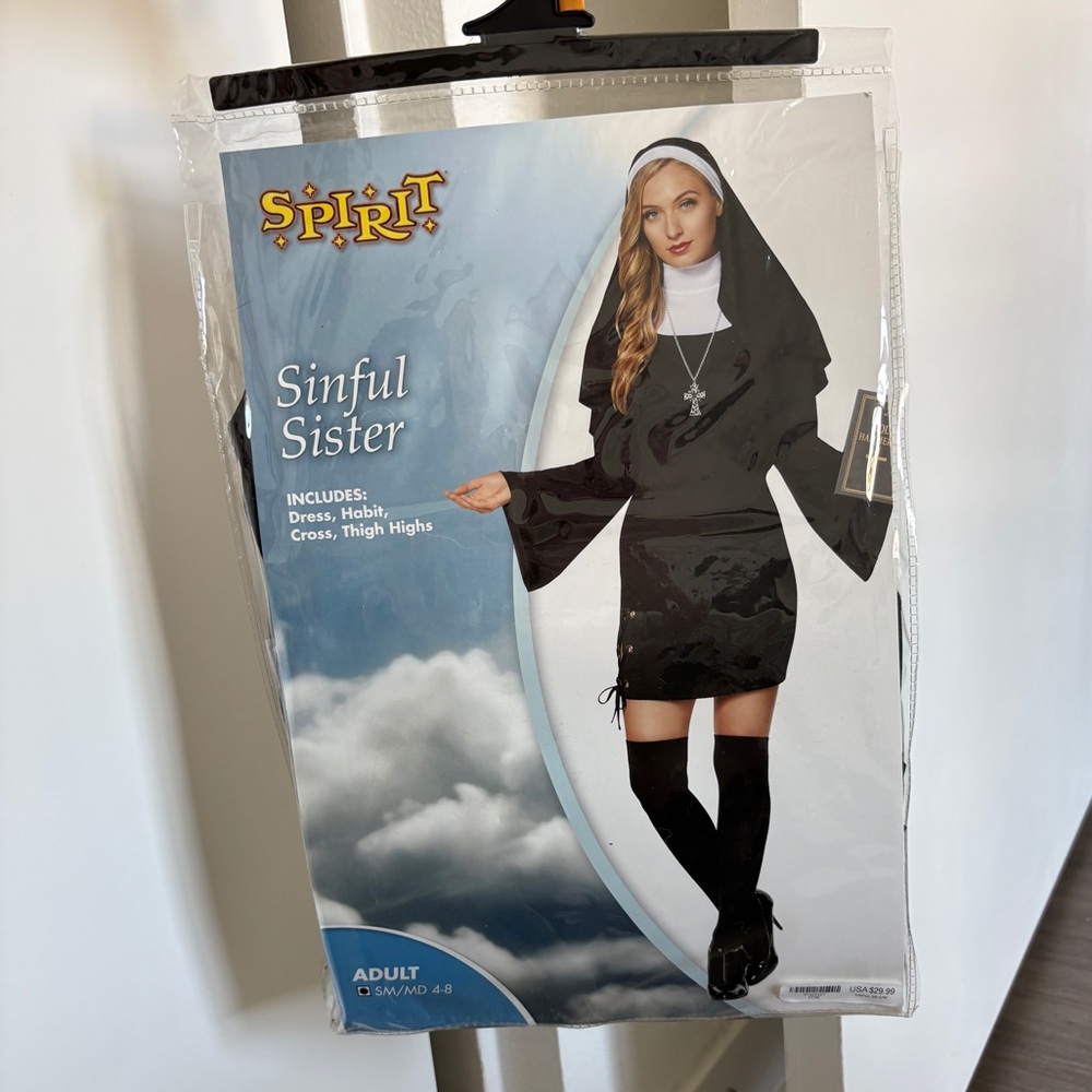 Spirit Halloween nun costume